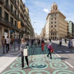 La futura calle Pelayo de Barcelona