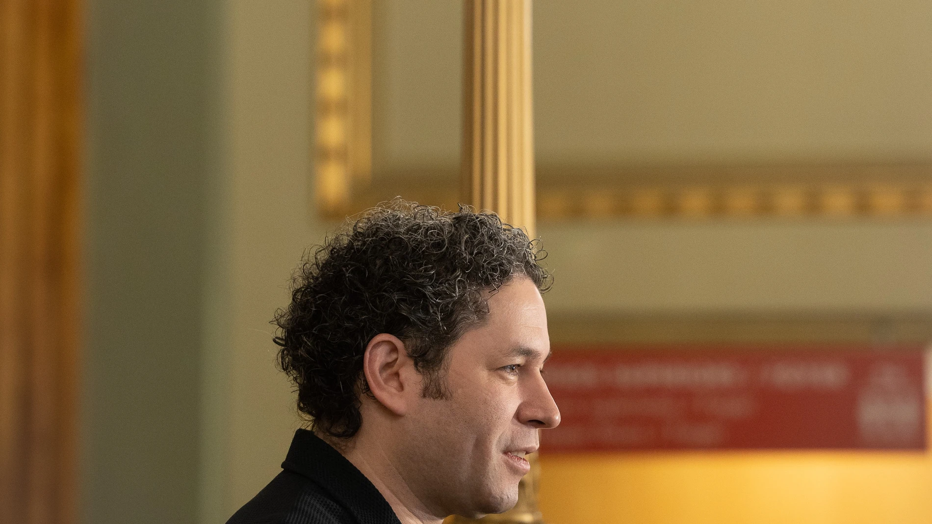 Gustavo Dudamel, en el Liceu, durante la presentación de "Otello"