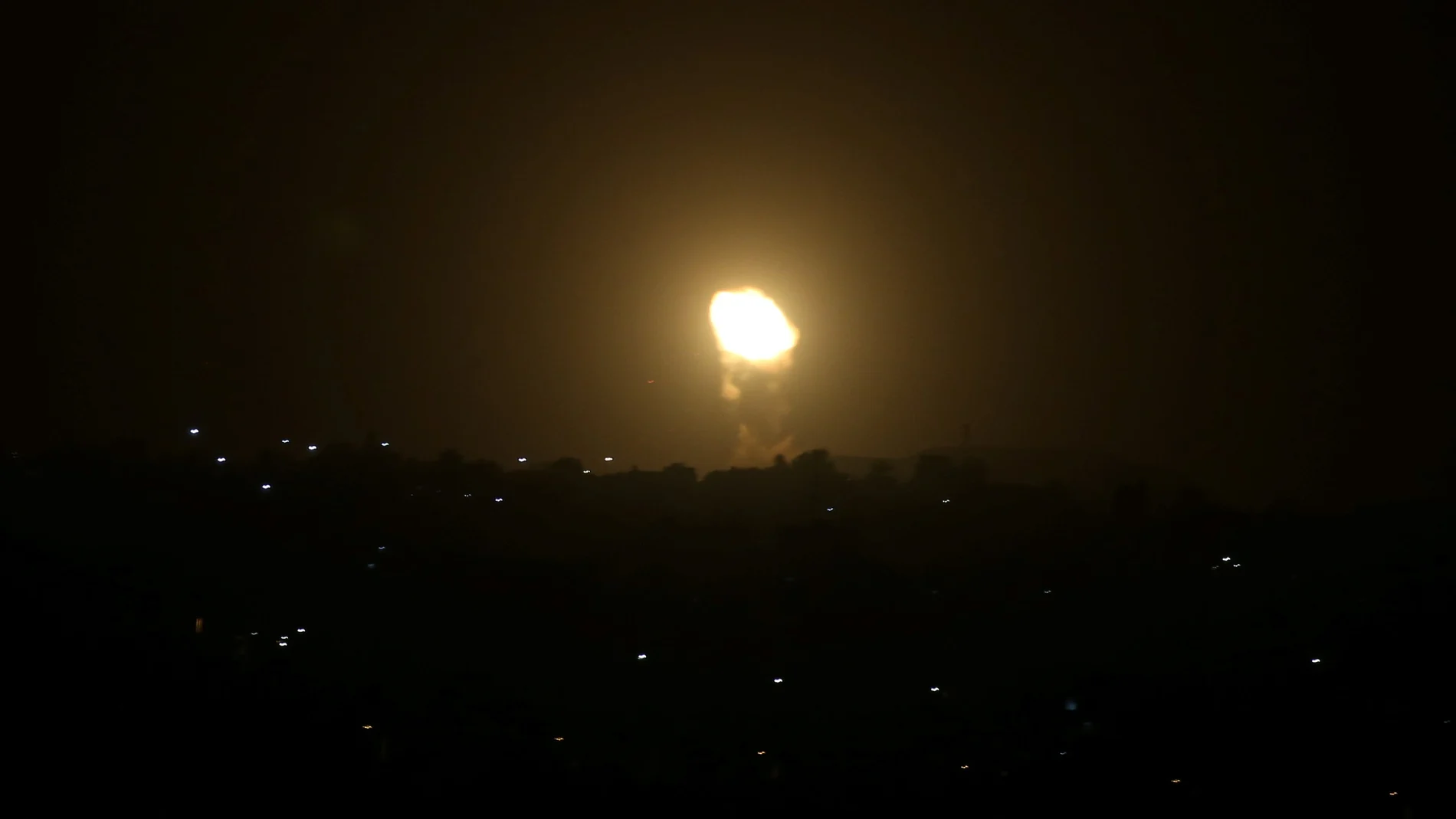 Foto de marzo de un ataque israelí en Gaza contra Hamas