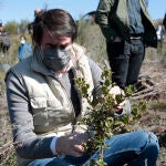 El consejero de Fomento y Medio Ambiente, Juan Carlos Suárez-Quiñones, visita unas actuaciones de restauración forestal