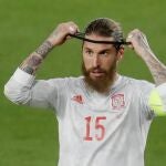 Sergio Ramos sólo jugó 45 minutos contra Grecia