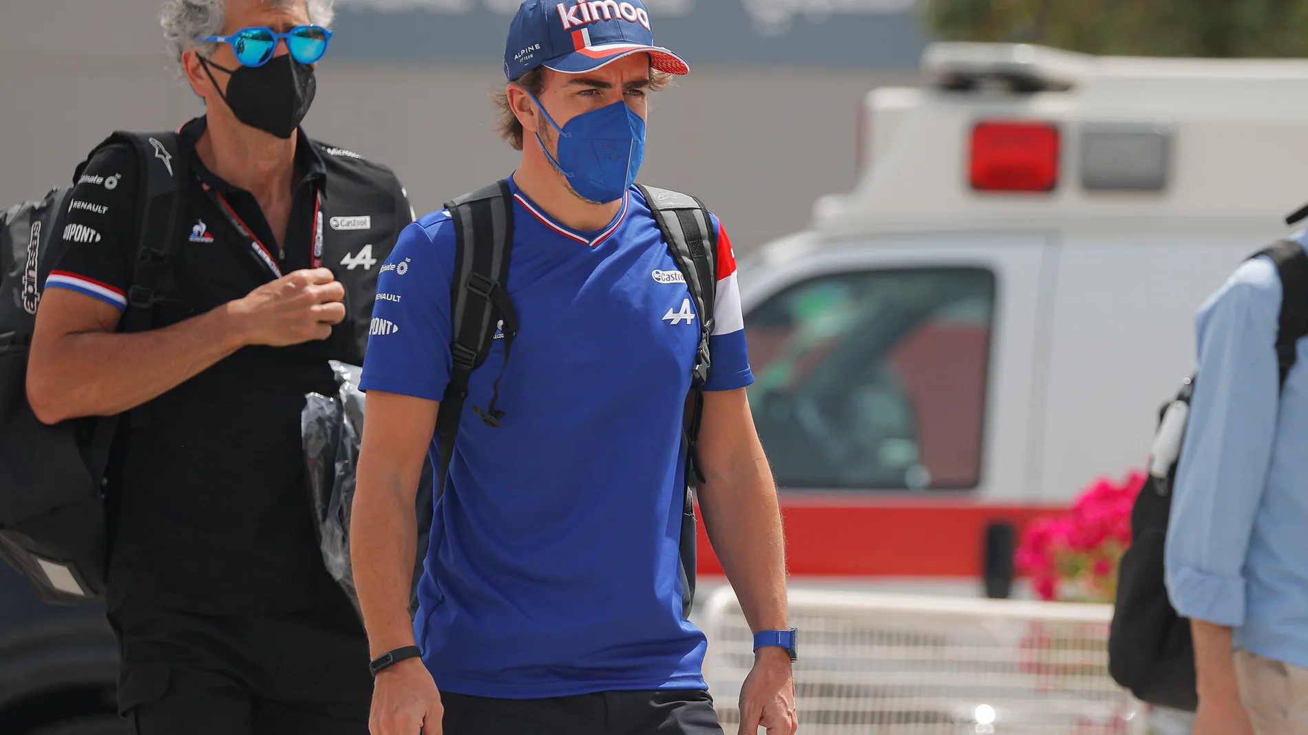 Fernando Alonso, en el circuito de Sakhir