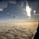 Un caza ruso MiG-31 durante maniobras militares en el Ártico en una foto de marzo de 2021