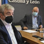 Francisco Igea junto a Luis Garicano en el encuentro mantenido en Valladolid