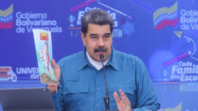Nicolás Maduro en un acto de gobierno con militares