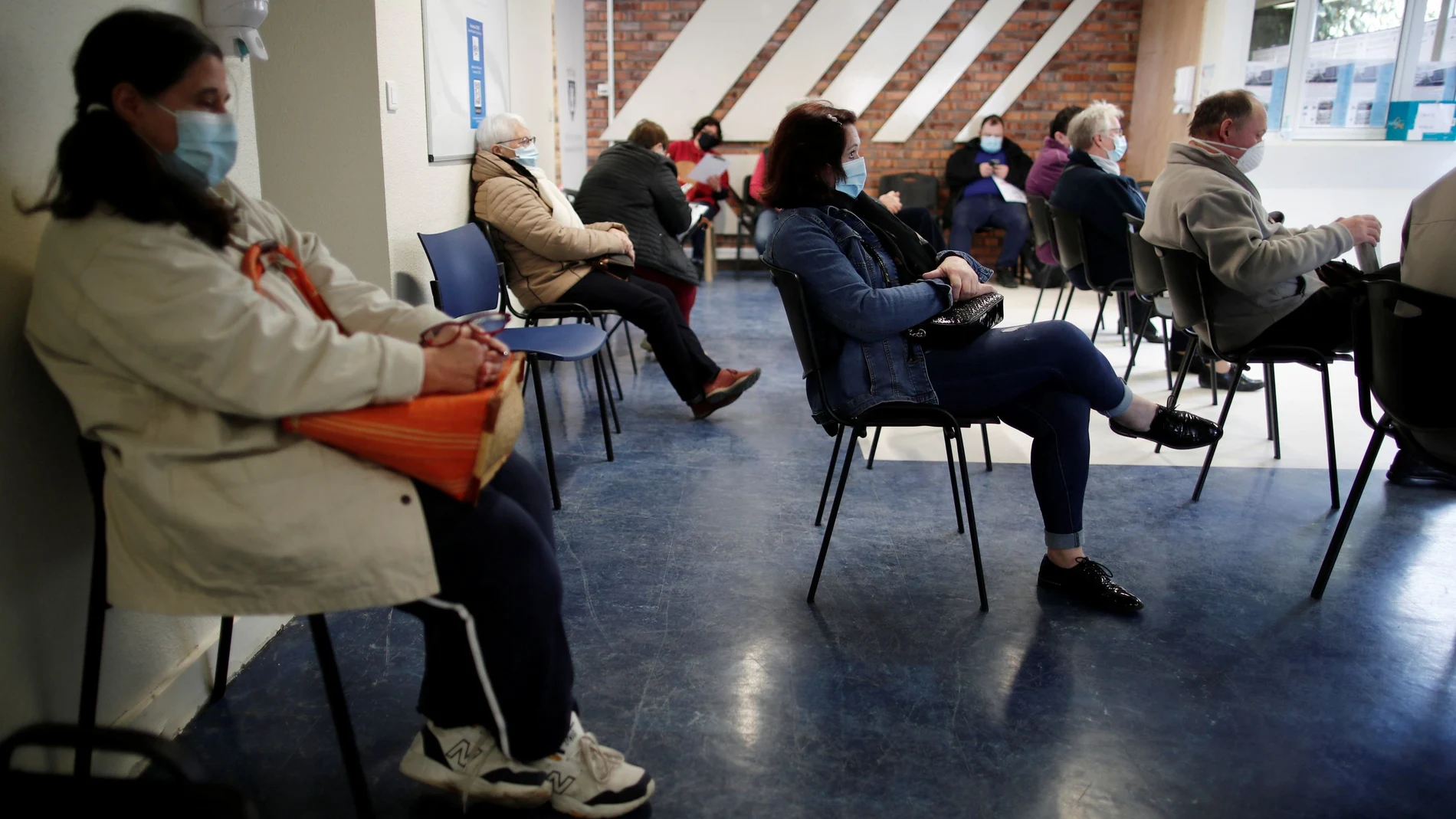 Imagen de una sala de espera de un hospital francés