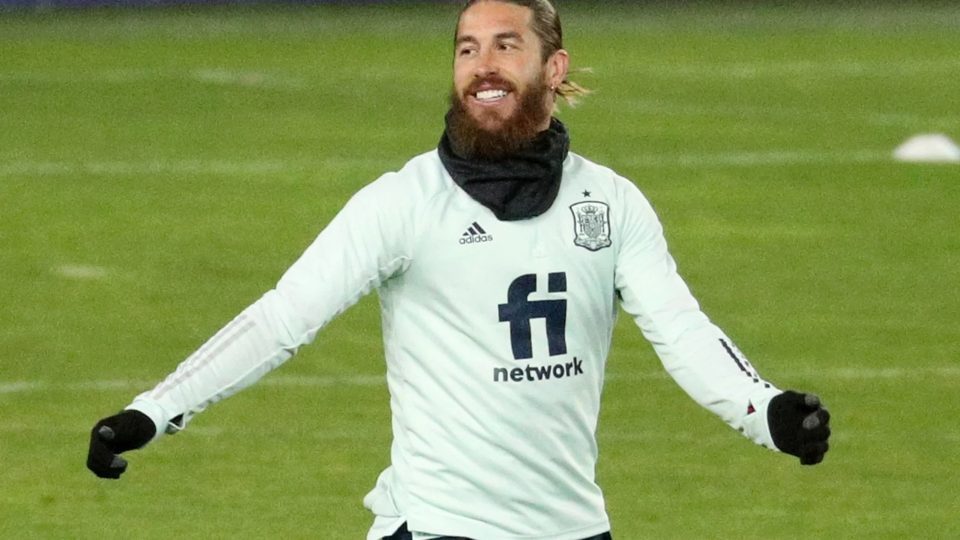 Soccer Football - World Cup Qualifiers Europe - Spain Training, Tbilisi, Georgia - March 27, 2021 Spain's Sergio Ramos during training REUTERS/Irakli Gedenidze