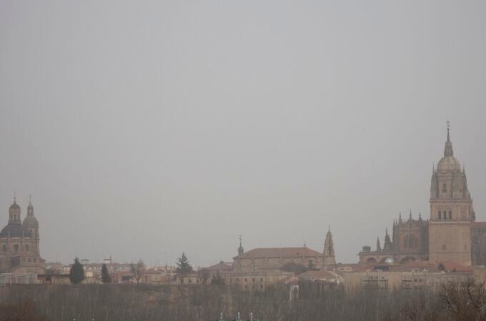 Masa de polvo africano en Salamanca