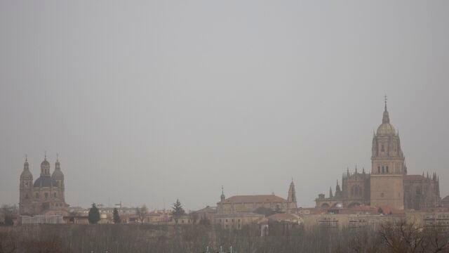 Masa de polvo africano en Salamanca