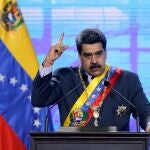 FILE PHOTO: Venezuela's President Nicolas Maduro speaks during a ceremony in Caracas, Venezuela January 22, 2021. REUTERS/Manaure Quintero/File Photo