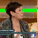 Celia Villalobos dejó claras sus preferencias políticas en Madrid