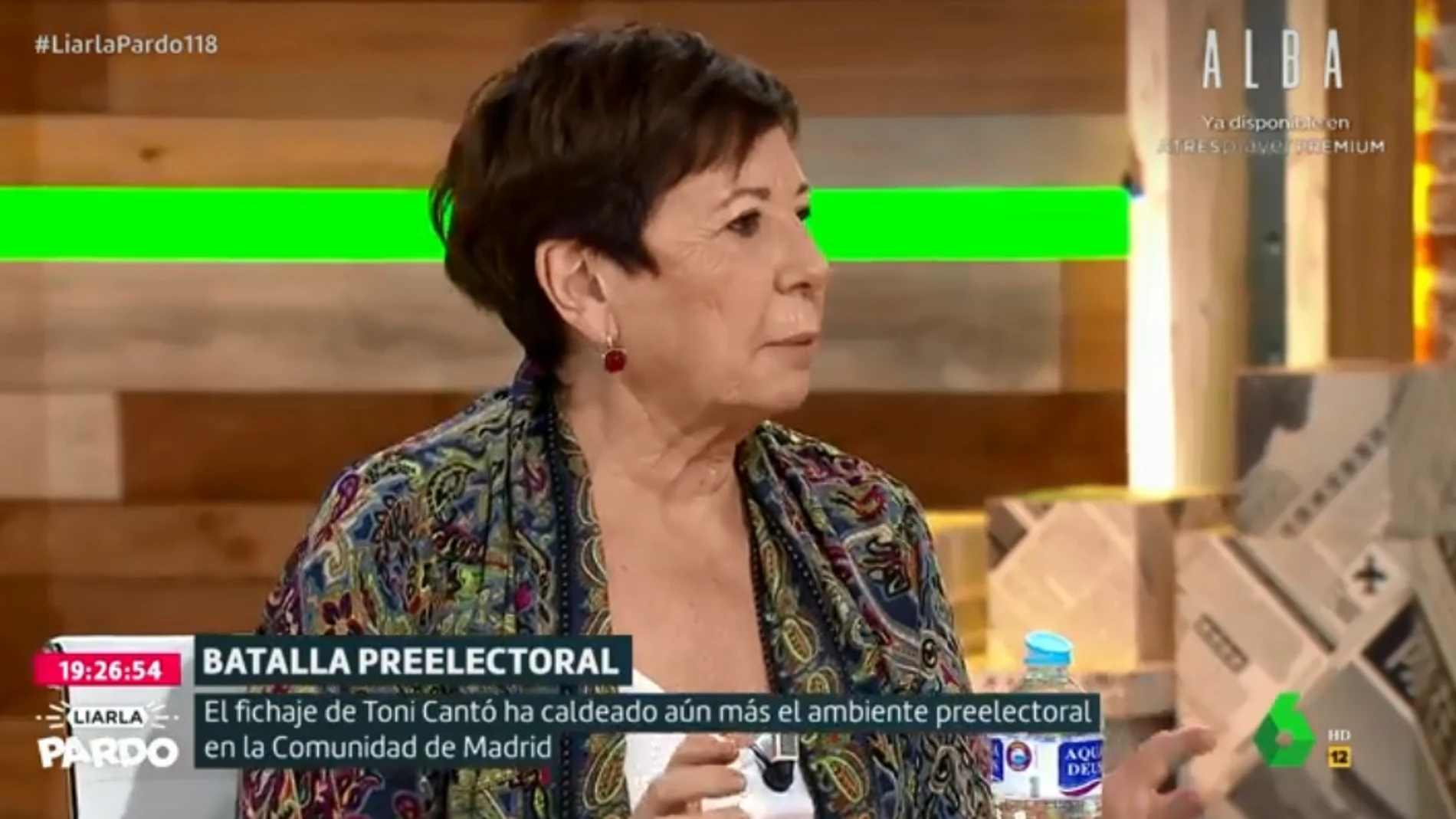 Celia Villalobos dejó claras sus preferencias políticas en Madrid