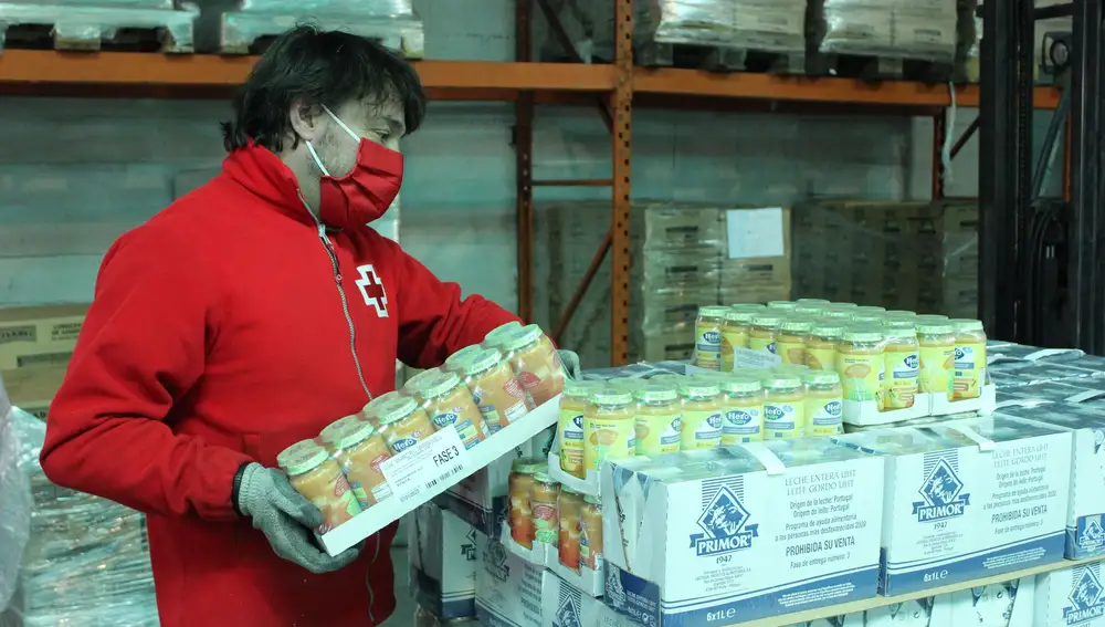 Cruz Roja en Valladolid finaliza la distribución de más de 180.000 kilos de alimentos