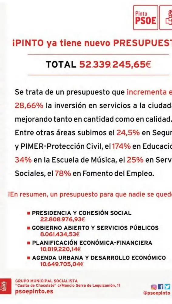 En el anuncio aparece un hasgtag con el símbolo del corazón que viene utilizando el PSOE en las campaas últimas elecciones.