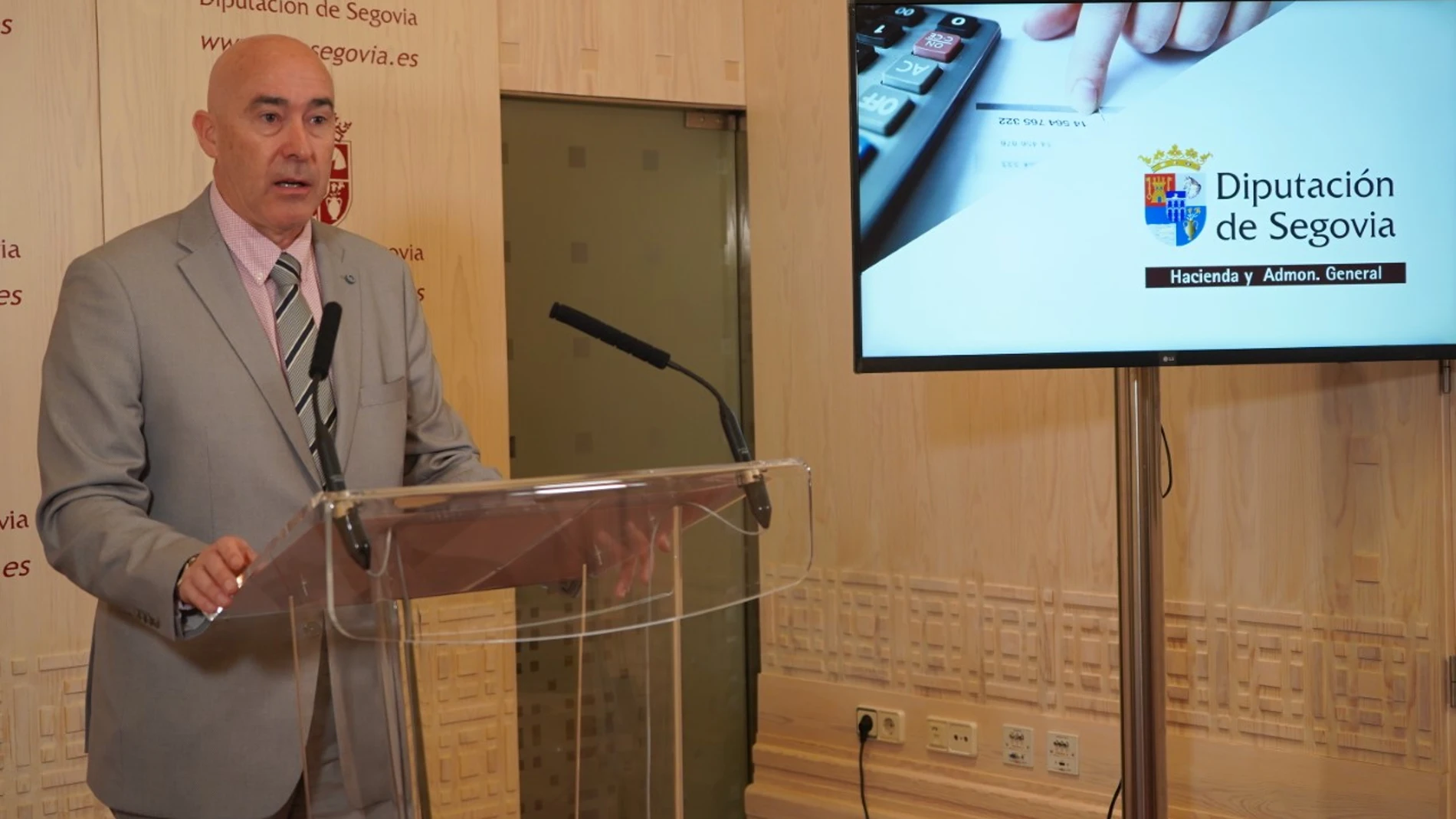 El diputado de Hacienda de la Diputación de Segovia, Óscar Moral