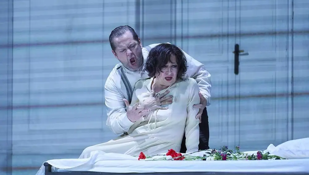 Krassimira Stoyanova y Greg Kunde en su representación de la ópera ’Otello’ en el Liceu
