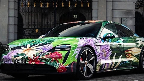 Porsche Taycan ArtCar. Richard Phillips