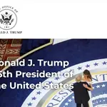 La nueva página web de Donald Trump