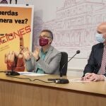 El alcalde de León, José Antonio Diez, y el concejal de Participación Ciudadana, Nicanor Pastrana, detallan en rueda de prensa los presupuestos participativos