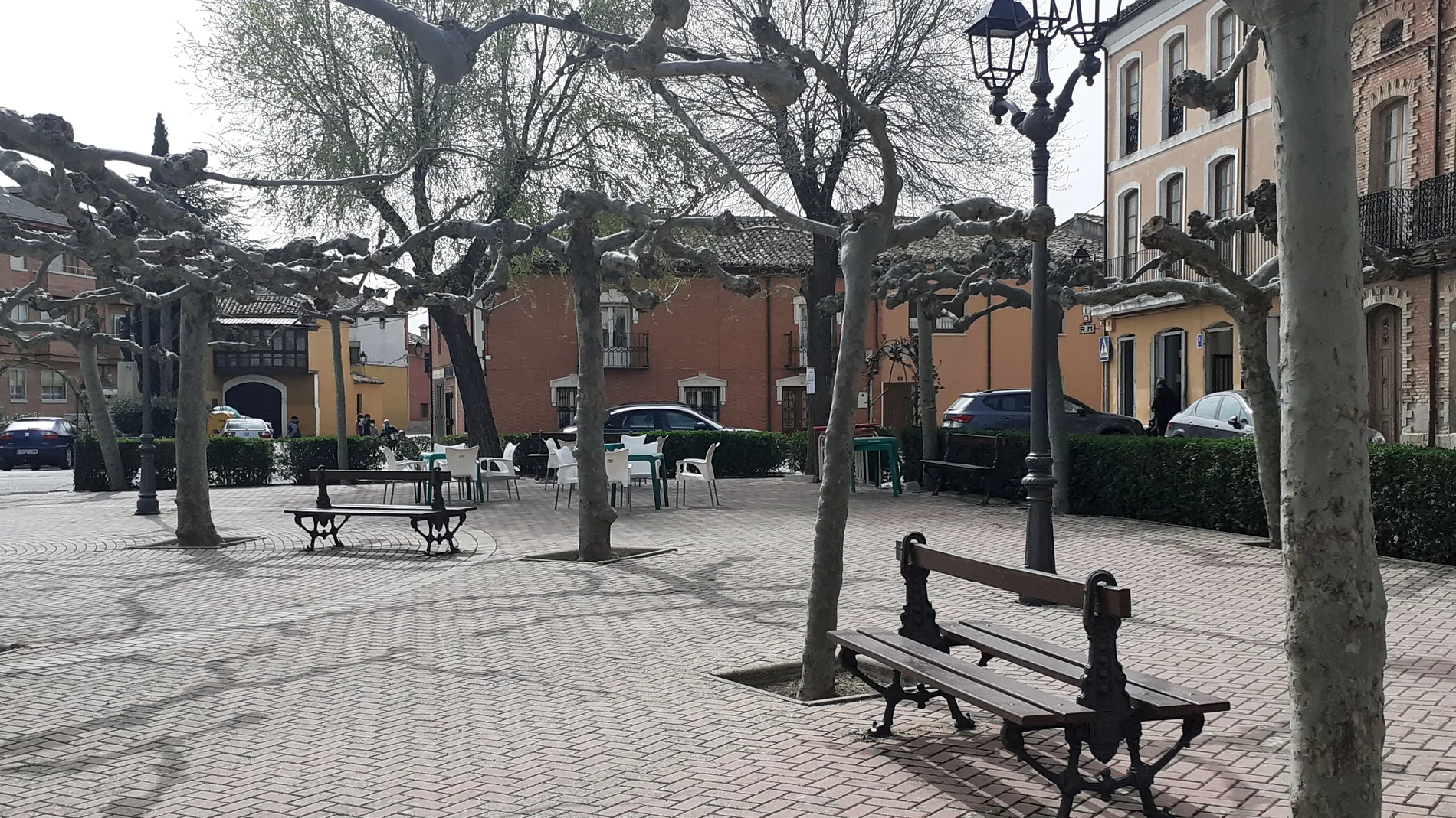 Plaza del Dos de Mayo de la localidad palentina de Villarramiel