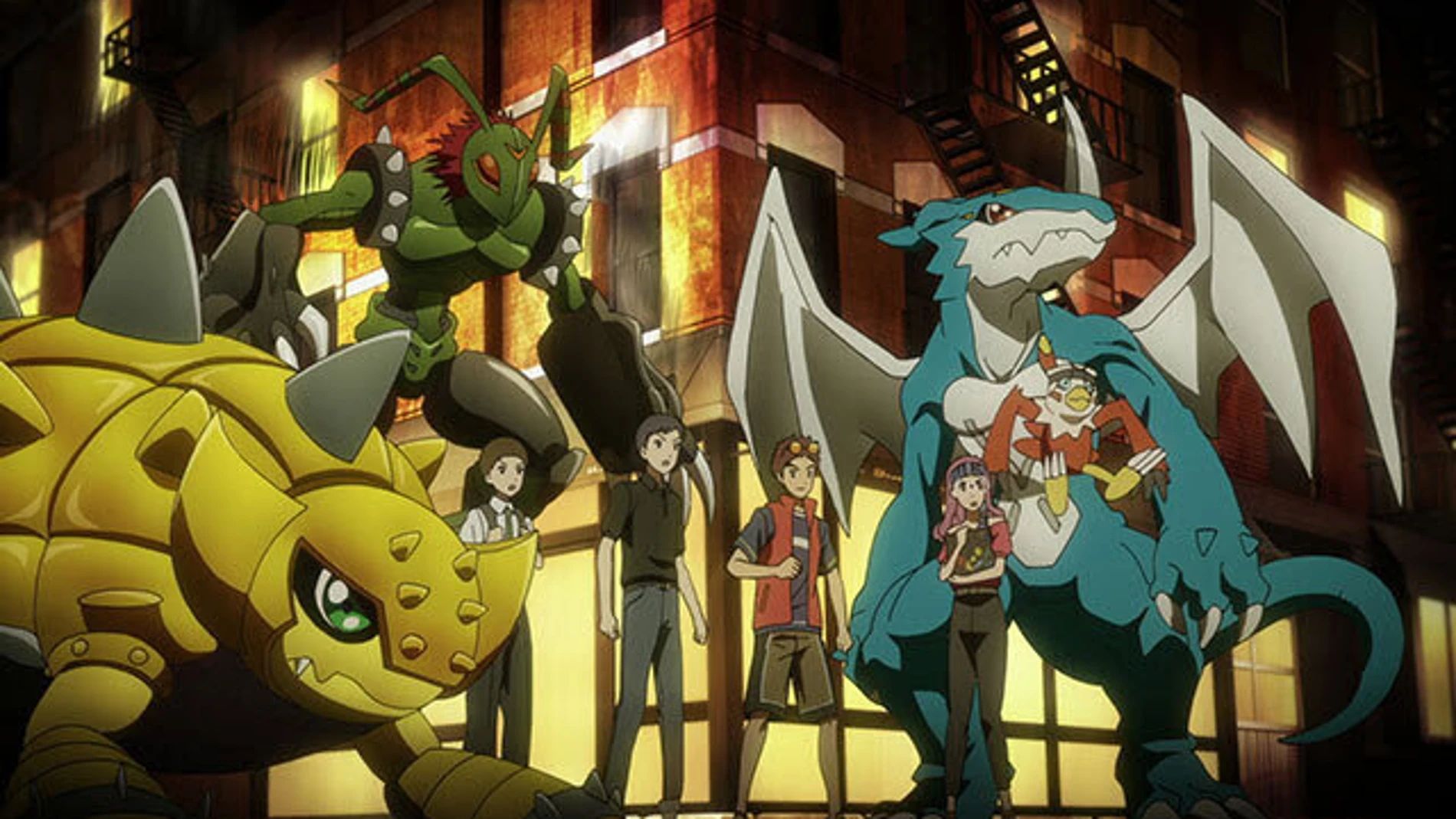 Una escena de la película de animación "Digimon"