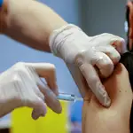 Campaña en el centro de vacunación UB Raval en Barcelona