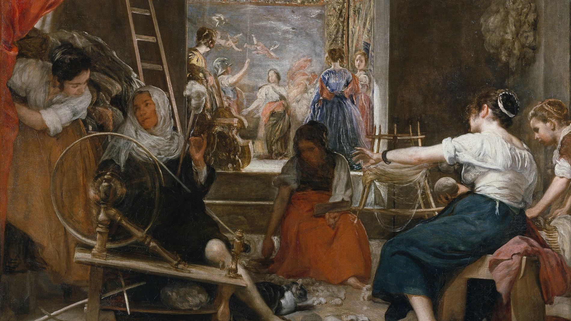 «Las hilanderas», de Diego Velázquez, aparece en «Pasiones mitológicas»