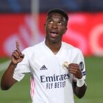 Vinícius fue la estrella del Real Madrid contra el Liverpool en Liga de Campeones.