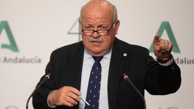 El consejero de Salud y Familias, Jesús Aguirre