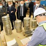 El consejero de Economía y Hacienda, Carlos Fernández Carriedo, visita las instalaciones de Incosa, junto con Gerardo Gutiérrez, su presidente