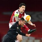 Héctor Bellerín con el Arsenal.