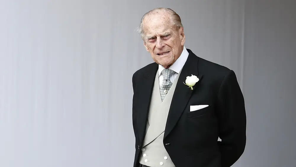 El príncipe Felipe, el día de la boda de su nieta Eugenia de York con Jack Brooksbank, en la iglesia de St George´s. Photo: Alastair Grant/PA Wire/dpa (Foto de ARCHIVO)24/06/2018 ONLY FOR USE IN SPAIN