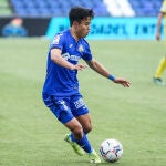 Takefusa Kubo con el Getafe.