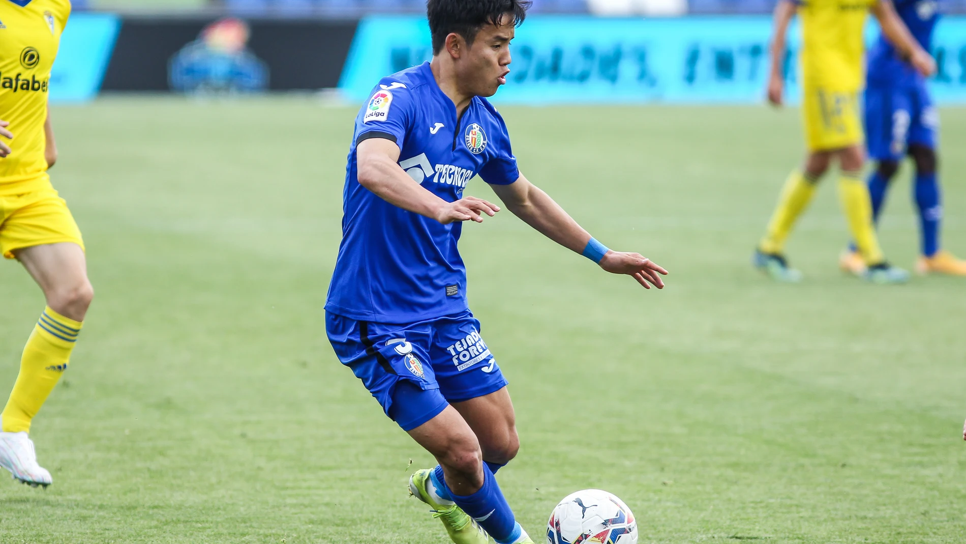 Takefusa Kubo con el Getafe.
