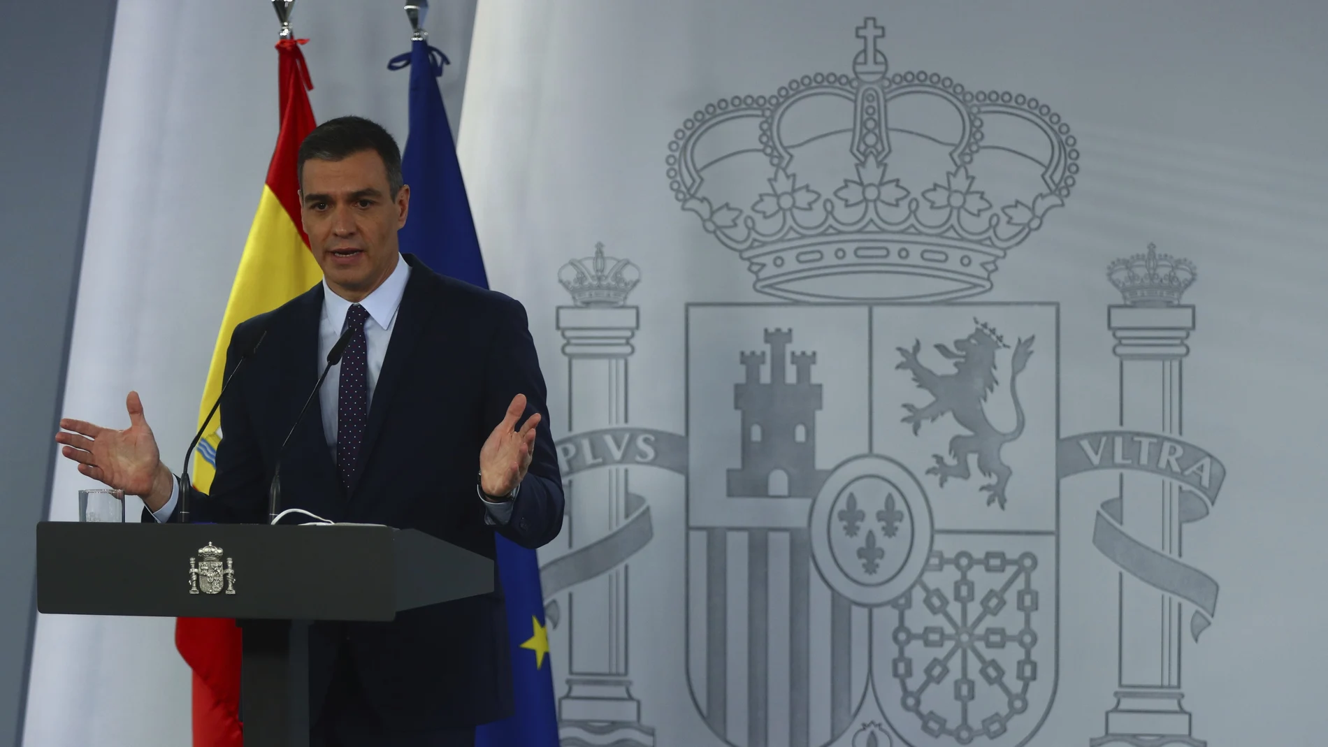 El presidente del Gobierno, Pedro Sánchez, comparece ante la Prensa al término del Consejo de Ministros