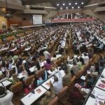 Foto del Congreso del Partido Comunista cubano en 2016