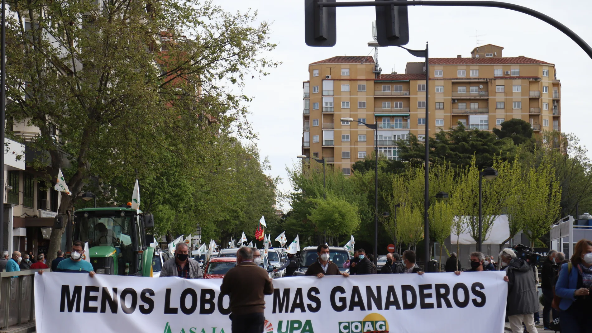 Protesta de los ganaderos en Zamora contra la sobreprotección del lobo