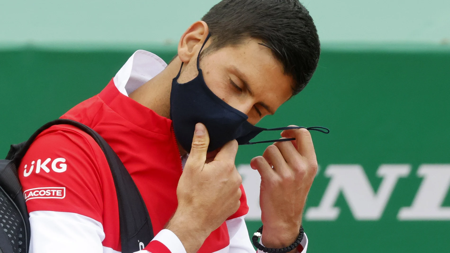 Novak Djokovic, durante la disputa del torneo de Montecarlo en 2021, donde perdió en octavos con el británico Evans