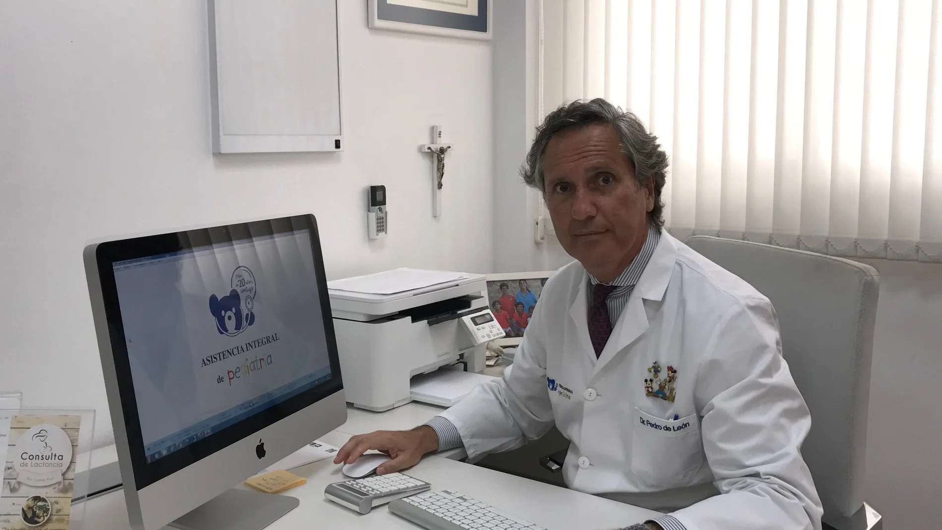 El pediatra Pedro de León, uno de los médicos que ha realizado el estudio