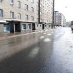 Una calle de Helsinki en una foto de recurso