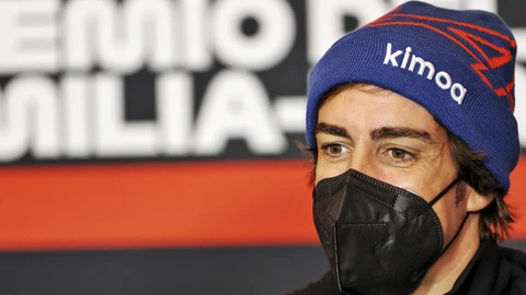Fernando Alonso, en el circuito de Imola