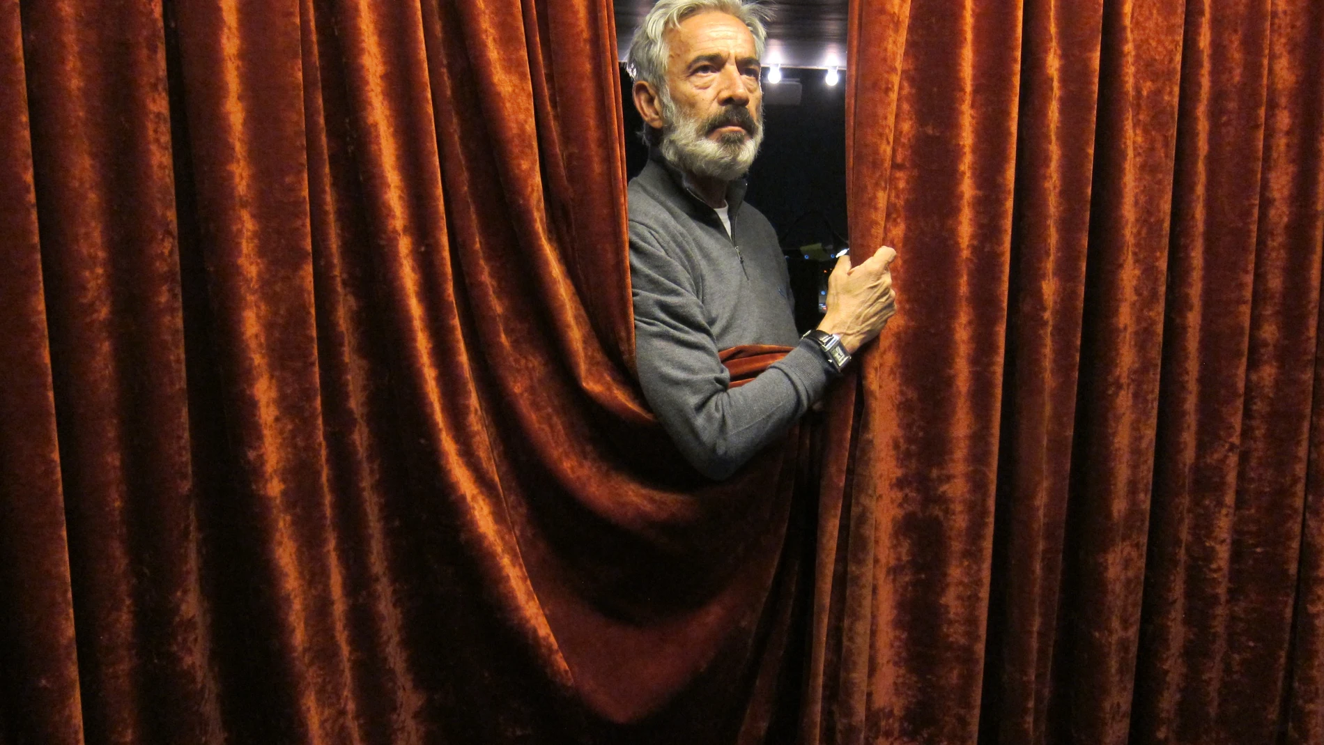 El actor Imanol Arias, en el Teatro Poliorama de Barcelona