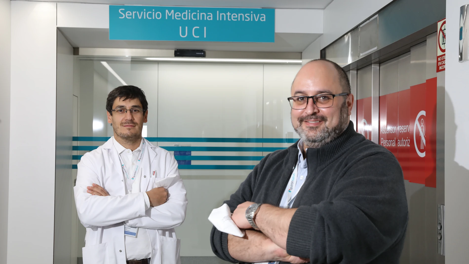 El doctor Alfonso Cabello y Antonio Herrero, de la Fundación Jiménez Díaz de Madrid