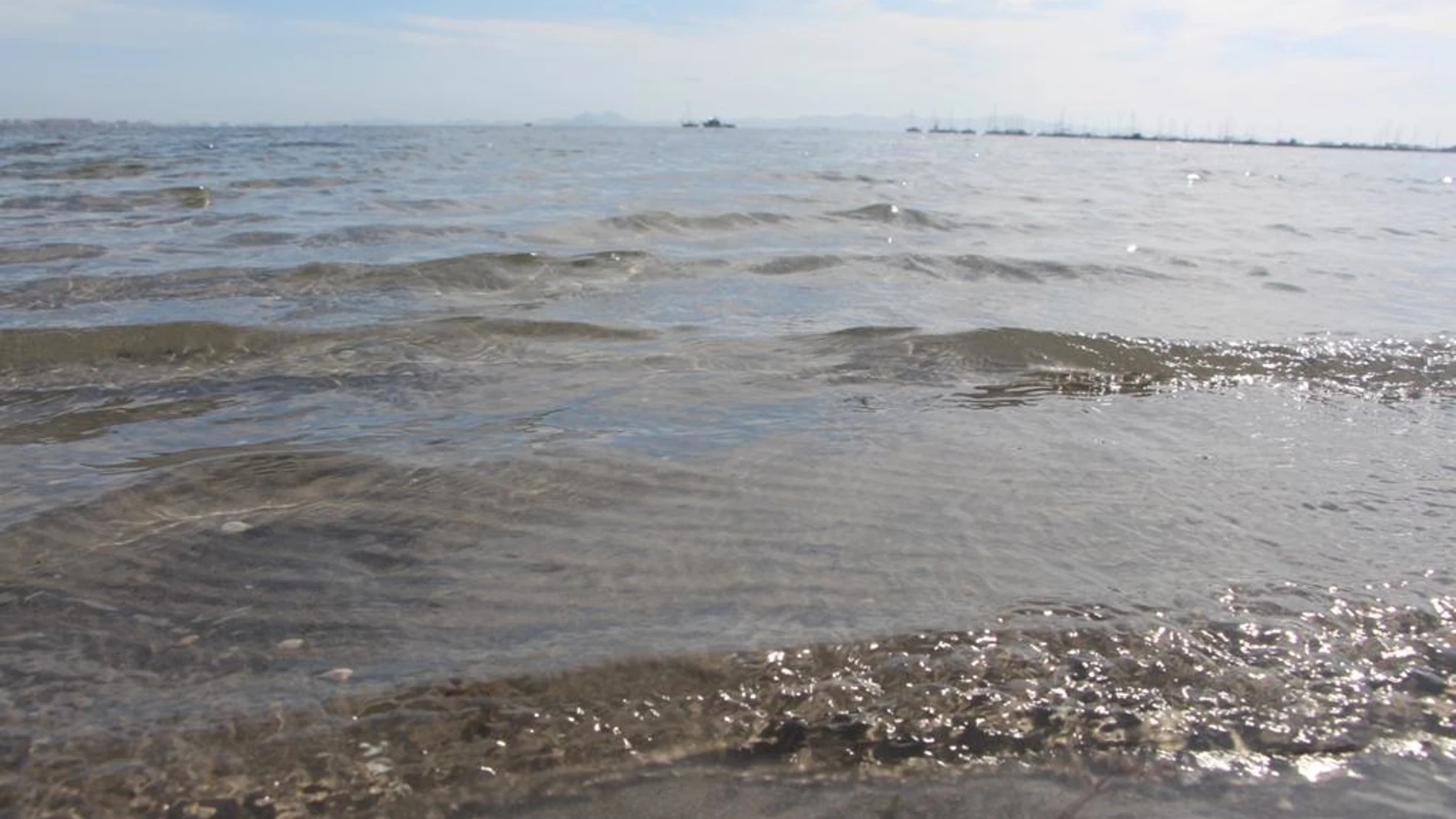 Playa de Villananitos en el Mar Menor, en el municipio de San Pedro del Pinatar