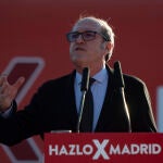 El candidato del PSOE a la Presidencia de la Comunidad de Madrid, Ángel Gabilondo, durante un acto del partido en el distrito de Hortaleza