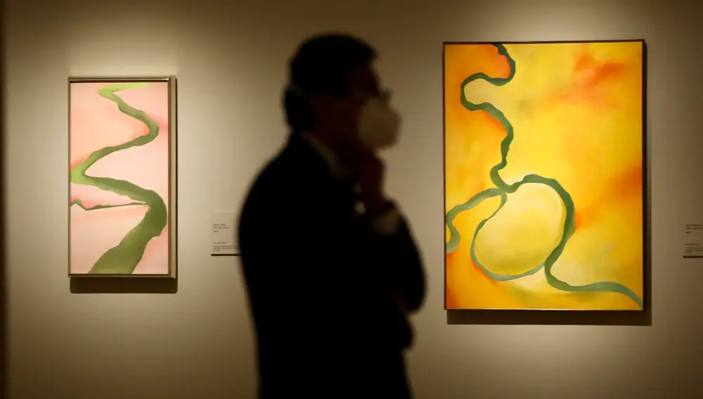 O’Keeffe se inspiró en las imágenes que veía desde las ventanas de los aviones