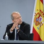 Rueda de prensa posterior al consejo de ministros con el ministro de justicia Juan Carlos Campo