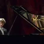 El pianista Jan Lisiecki durante su actuación en el Auditorio Nacional