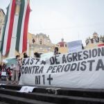 Protesta contra las agresiones a periodistas en México (Foto de ARCHIVO)10/09/2020