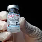 Vial de la vacuna de Moderna contra la Covid-19